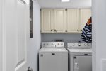 The Laundry Room Features a Full-Size Washer & Dryer